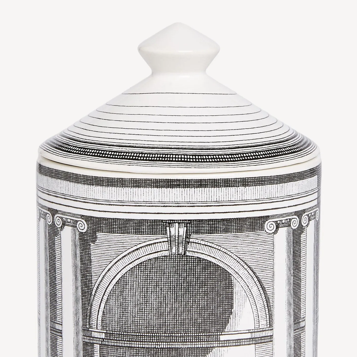 Scented Candles<Fornasetti Se Poi Scented Candle - Architettura Decor - Immaginazione Fragrance White/Black
