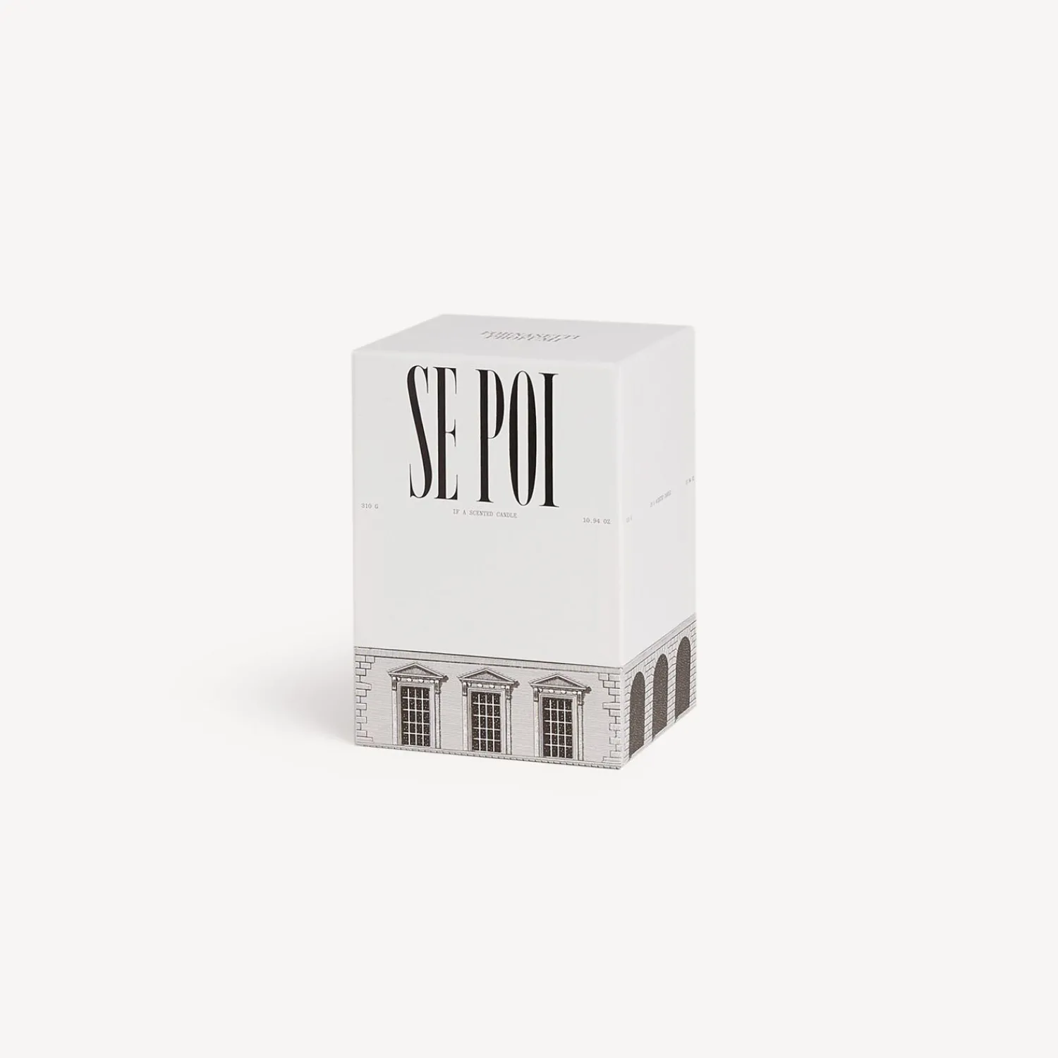 Scented Candles<Fornasetti Se Poi Scented Candle - Architettura Decor - Immaginazione Fragrance White/Black