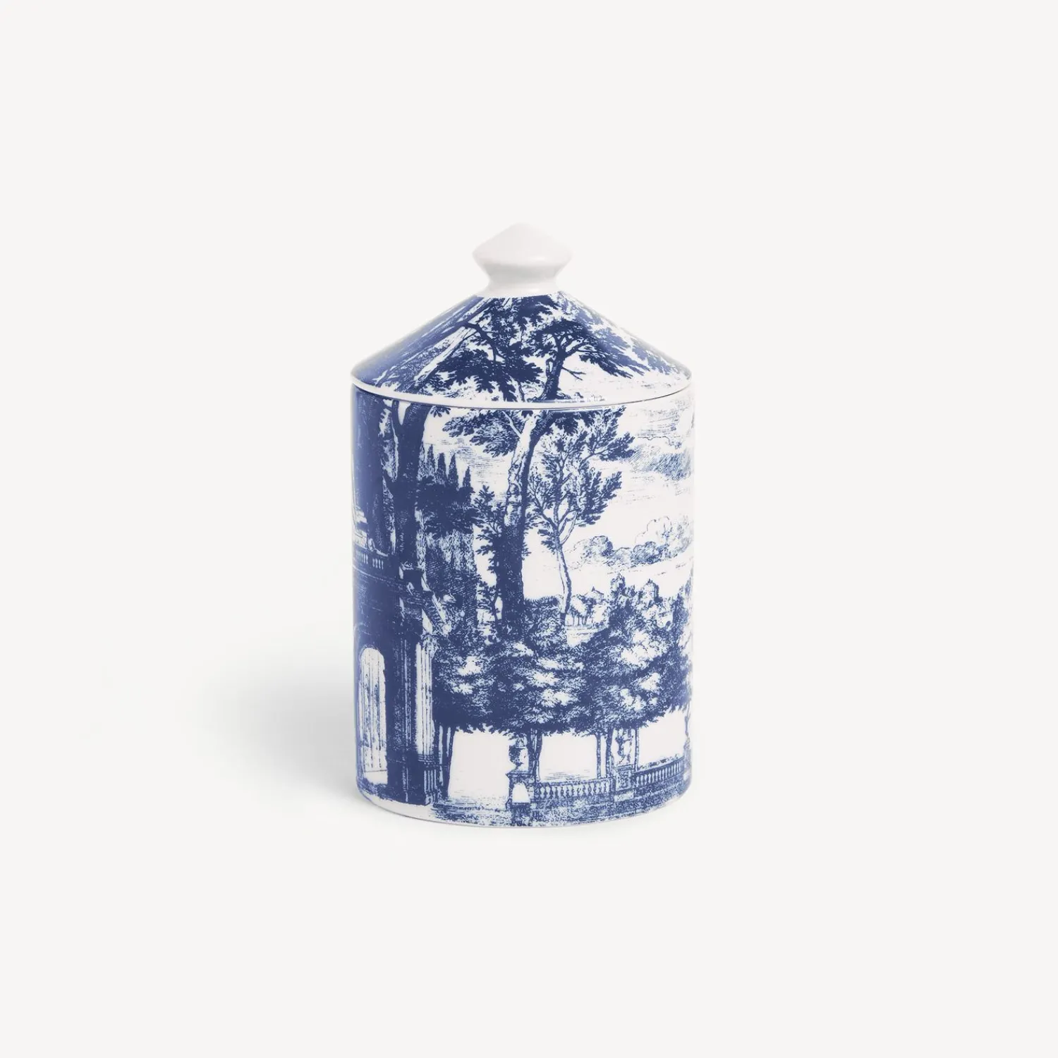 Scented Candles<Fornasetti Se Poi Scented Candle - Giardino Settecentesco Decor - Giardino Segreto Fragrance Blue/White