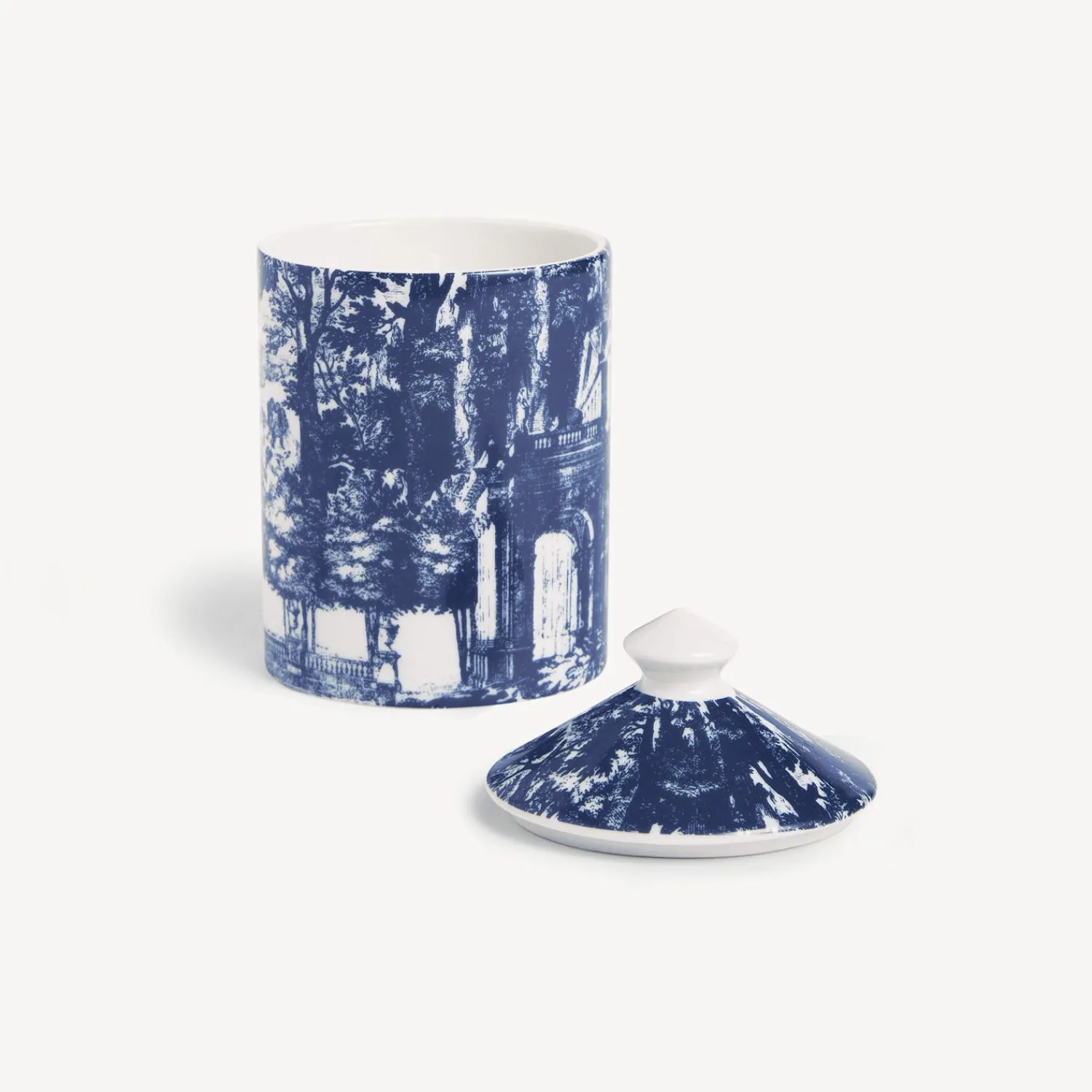 Scented Candles<Fornasetti Se Poi Scented Candle - Giardino Settecentesco Decor - Giardino Segreto Fragrance Blue/White