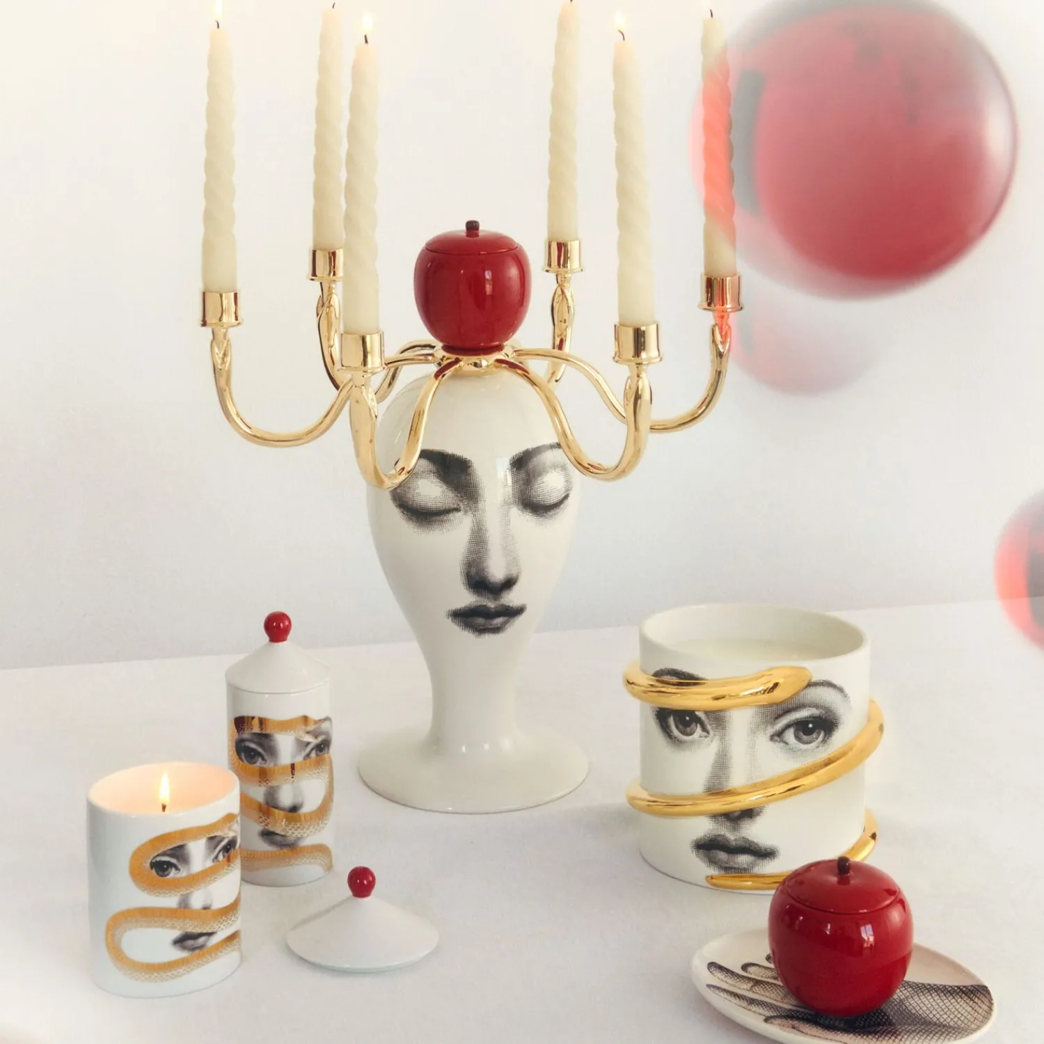 Scented Candles<Fornasetti Se Poi Scented Candle - Peccato Originale Decor - Frutto Proibito Fragrance Multicolour