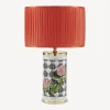 Lamps And Lampshades<Fornasetti Semi-Cylindrical Lampshade In Pleated Fabric Rosso