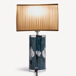 Lamps And Lampshades<Fornasetti Semi-Cylindrical Lampshade In Pleated Fabric White