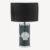 Lamps And Lampshades<Fornasetti Semi-Cylindrical Lampshade In Pleated Fabric Black