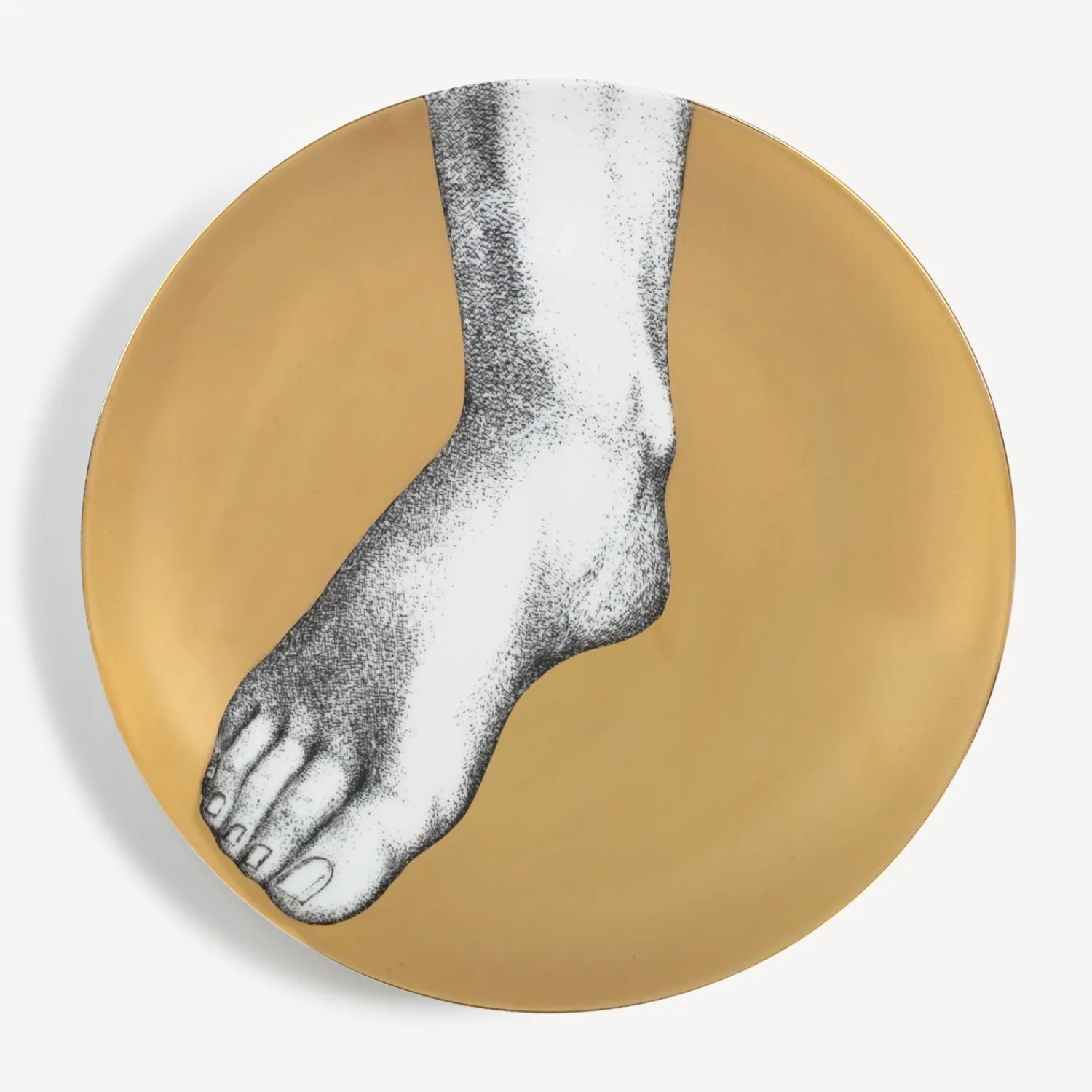 Decorative Plates<Fornasetti Set 12 Plates Adamo White/Black/Gold