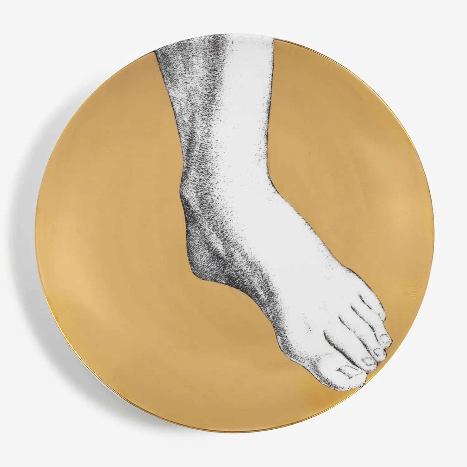 Decorative Plates<Fornasetti Set 12 Plates Adamo White/Black/Gold