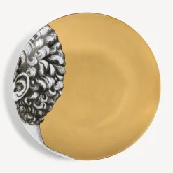 Decorative Plates<Fornasetti Set 12 Plates Adamo White/Black/Gold