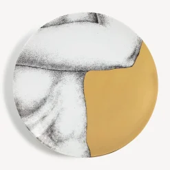 Decorative Plates<Fornasetti Set 12 Plates Adamo White/Black/Gold