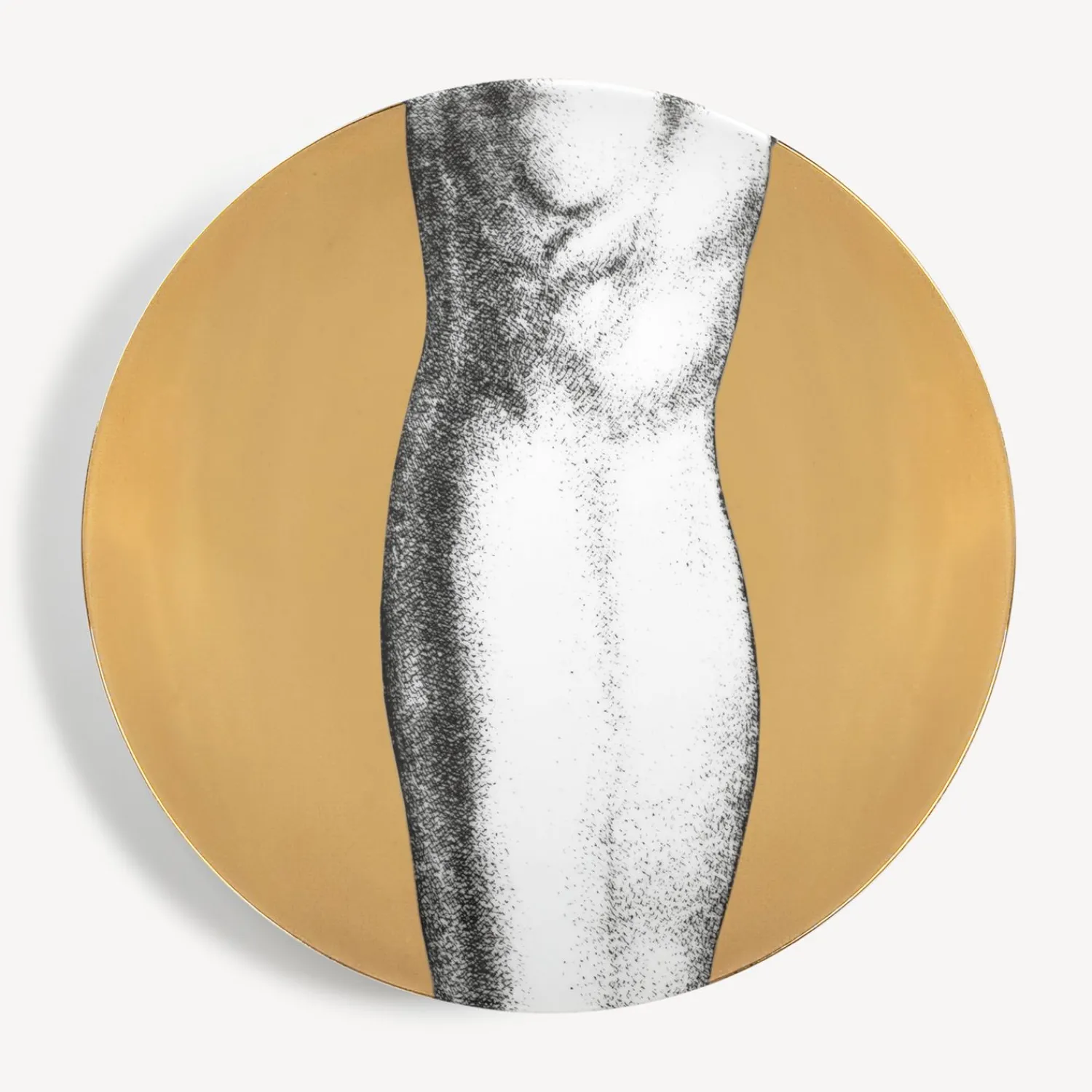 Decorative Plates<Fornasetti Set 12 Plates Adamo White/Black/Gold