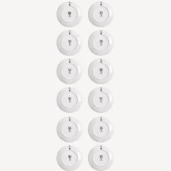 Decorative Plates<Fornasetti Set 12 Plates Adamo White/Black