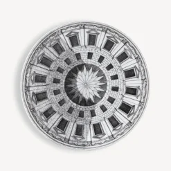 Decorative Plates<Fornasetti Set 6 Plates Cortili White/Black