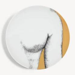 Decorative Plates<Fornasetti Set 12 Plates Eva White/Black/Gold