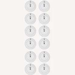 Decorative Plates<Fornasetti Set 12 Plates Eve White/Black