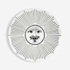 Decorative Plates<Fornasetti Set 6 Plates Soli E Lune White/Black