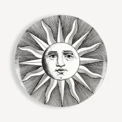 Decorative Plates<Fornasetti Set 6 Plates Soli E Lune White/Black