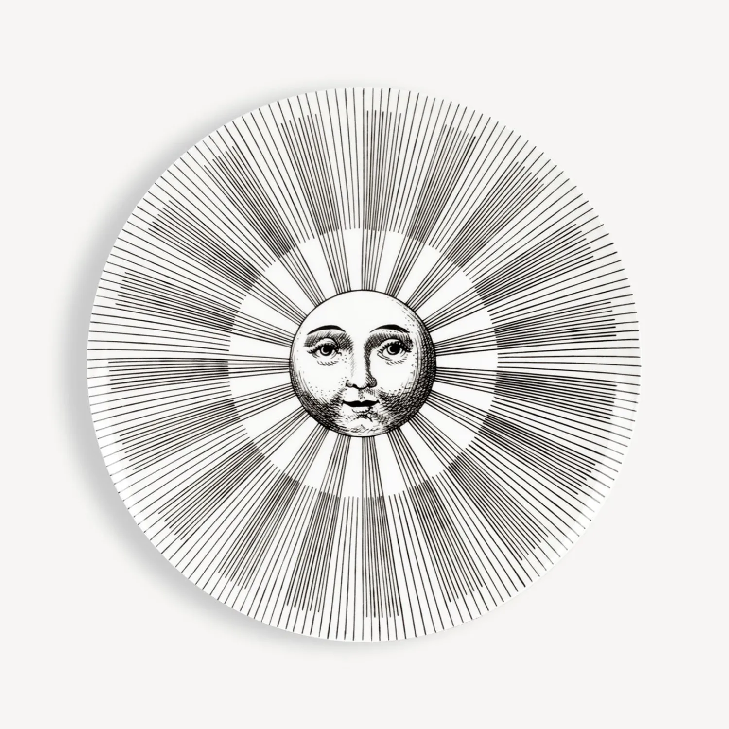 Decorative Plates<Fornasetti Set 6 Plates Soli E Lune White/Black