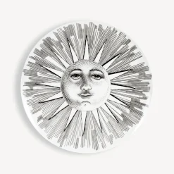 Decorative Plates<Fornasetti Set 6 Plates Soli E Lune White/Black
