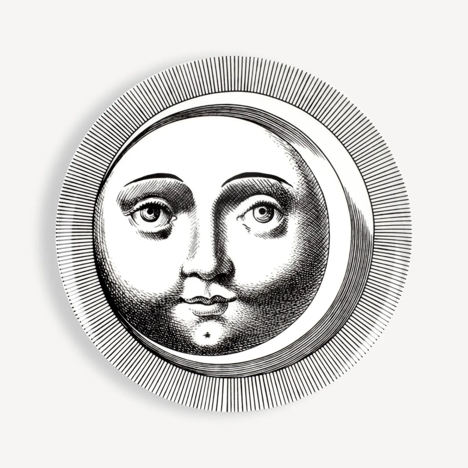 Decorative Plates<Fornasetti Set 6 Plates Soli E Lune White/Black