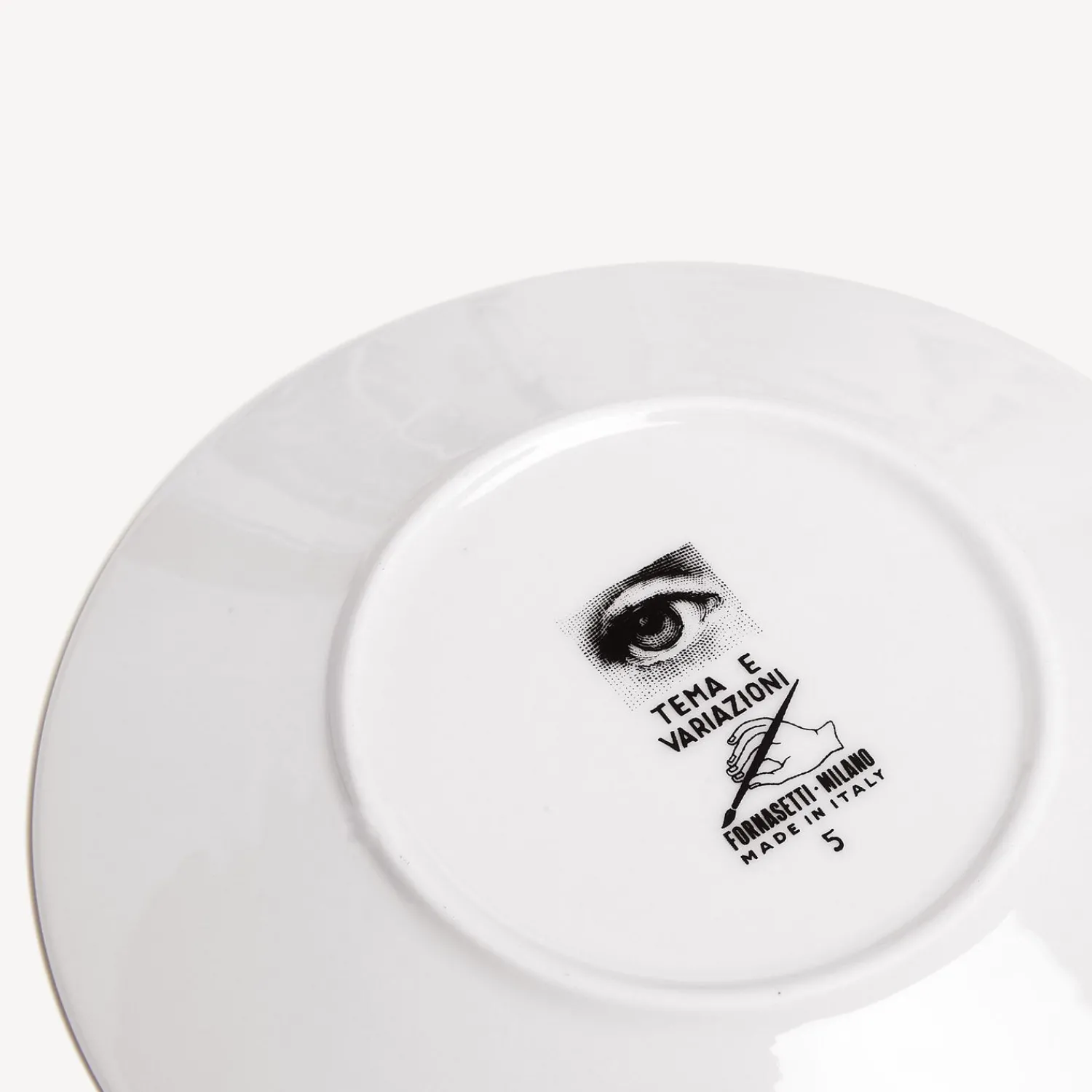Tea And Coffee Sets<Fornasetti Set 6 Tea Cups Tema E Variazioni White/Black