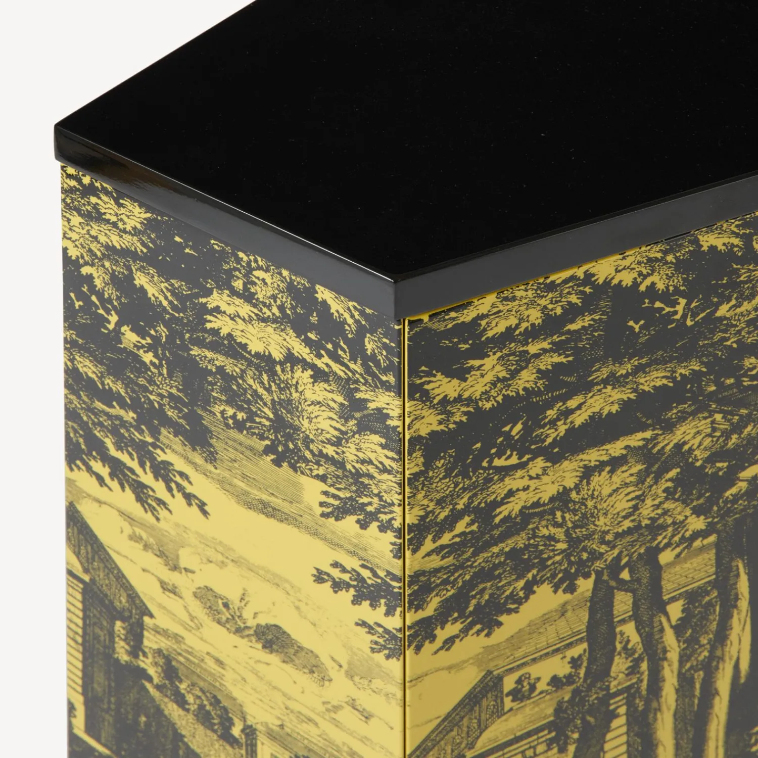Cabinets<Fornasetti Small Cabinet Polyhedric Giardino Settecentesco Black/Yellow