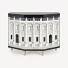 Cabinets<Fornasetti Small Cabinet Polyhedric Casa Con Colonne White/Black