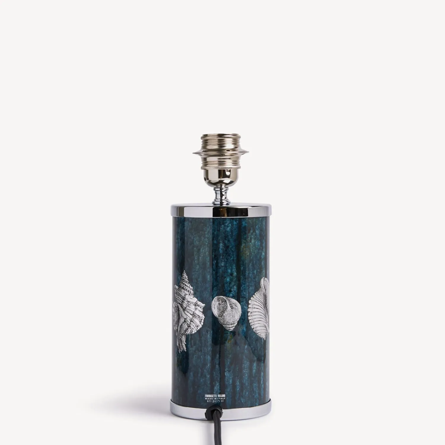 Lamps And Lampshades<Fornasetti Small Lamp Giro Di Conchiglie Silver/Blue