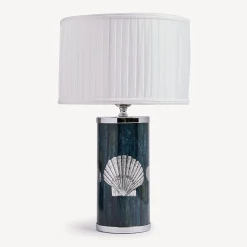 Lamps And Lampshades<Fornasetti Small Lamp Giro Di Conchiglie Silver/Blue