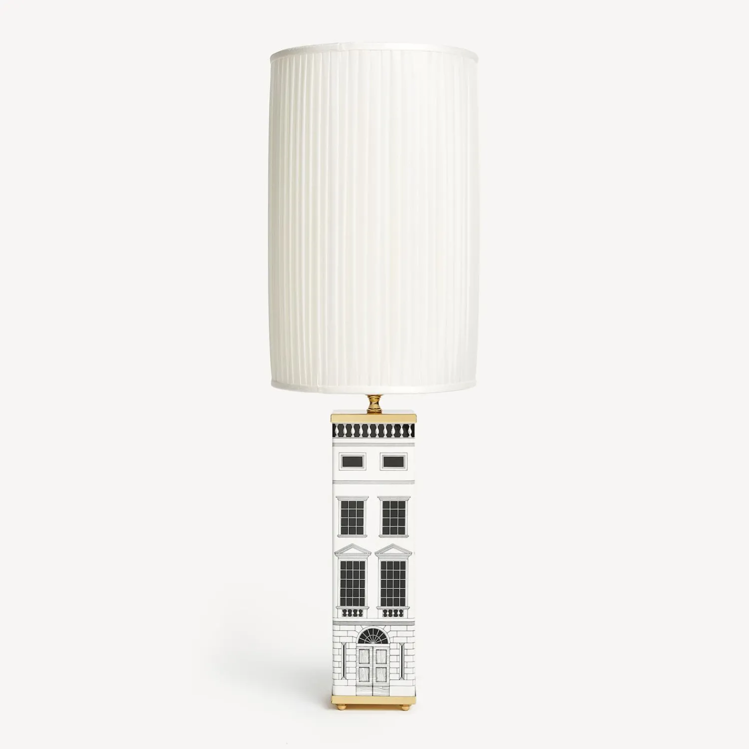 Lamps And Lampshades<Fornasetti Square Lamp Base Architettura White/Black
