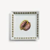 Decorative Plates<Fornasetti Square Plate Giro Di Conchiglie Multicolour