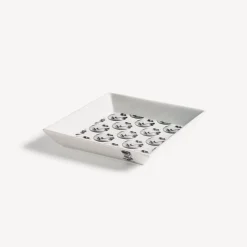 Decorative Plates<Fornasetti Square Plate Tema E Variazioni N.197 White/Black