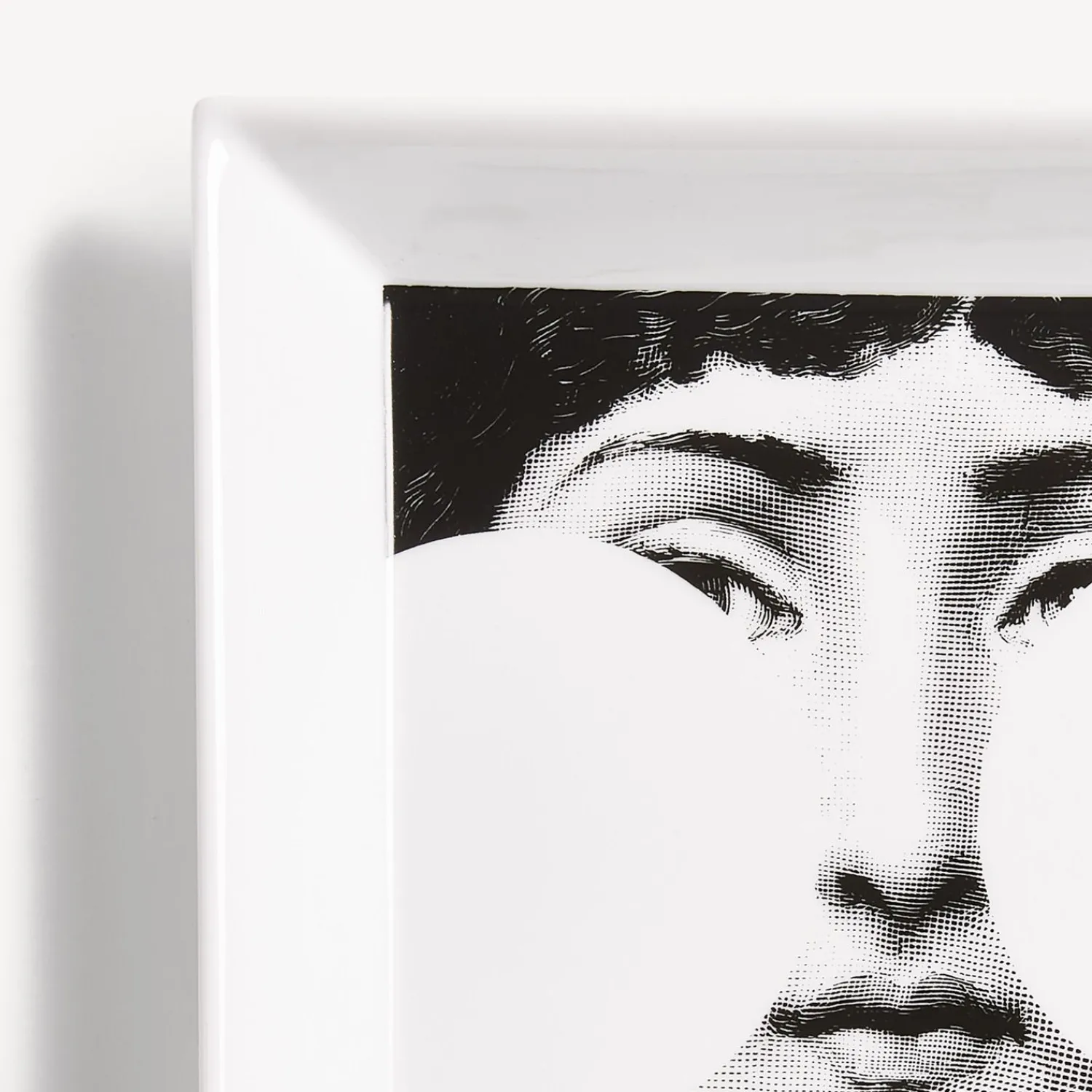 Decorative Plates<Fornasetti Square Plate Tema E Variazioni N.149 White/Black