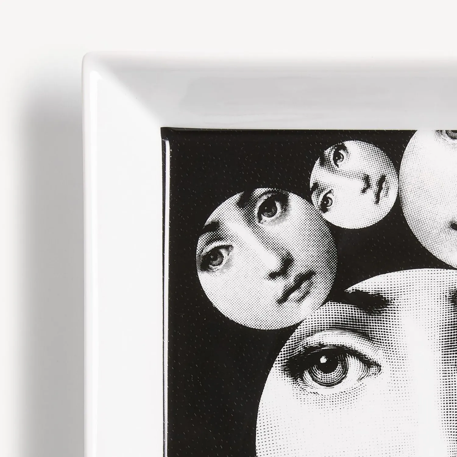 Decorative Plates<Fornasetti Square Plate Tema E Variazioni N.242 White/Black