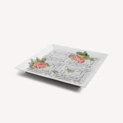 Decorative Trays<Fornasetti Square Tray Musciarabia Con Rose Multicolour