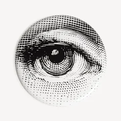 Stools<Fornasetti Stool Occhio White/Black
