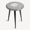 Stools<Fornasetti Stool Sole Raggiante White/Black