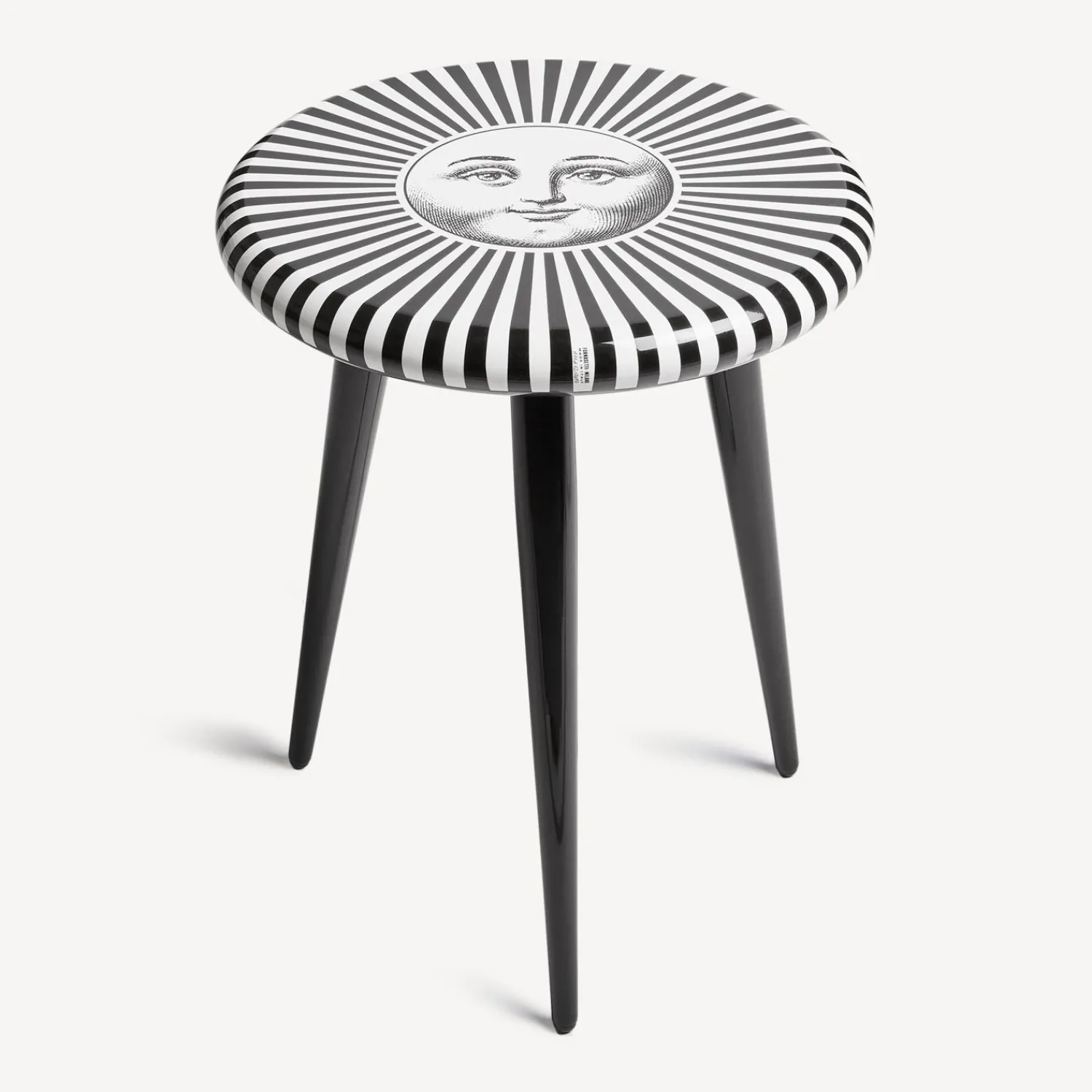 Stools<Fornasetti Stool Sole Raggiante White/Black