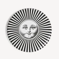 Stools<Fornasetti Stool Sole Raggiante White/Black