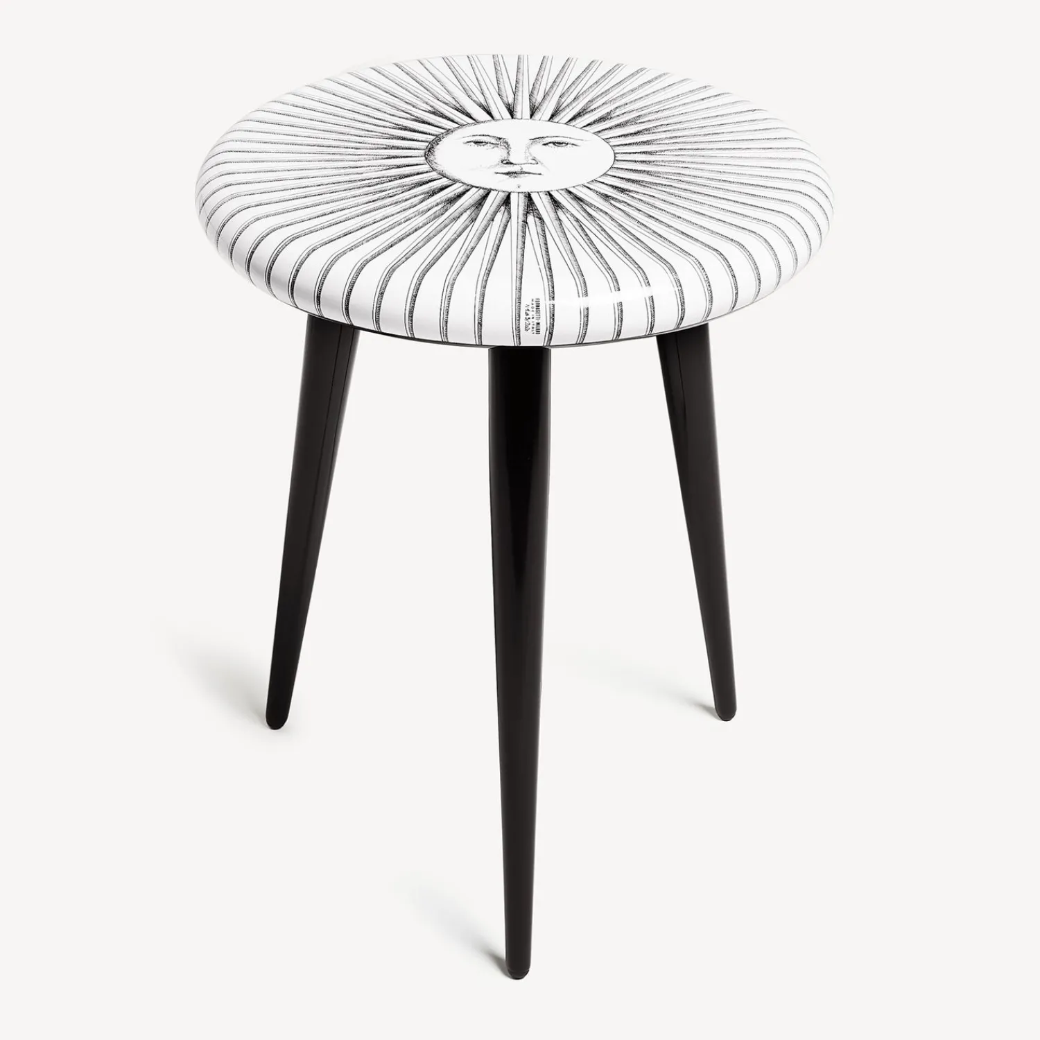 Stools<Fornasetti Stool Sole Splendente White/Black