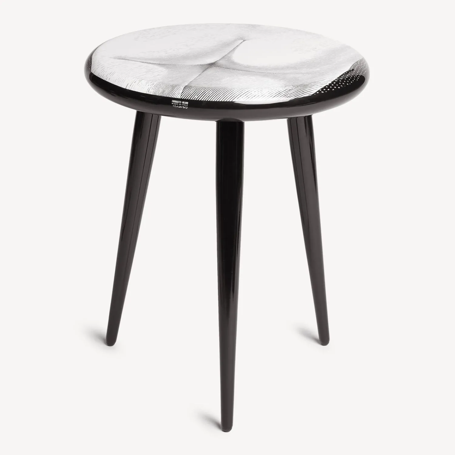 Stools<Fornasetti Stool Tergonomico White/Black