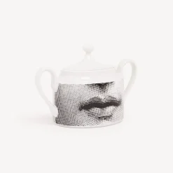 Tea And Coffee Sets<Fornasetti Sugar Bowl Tema E Variazioni White/Black