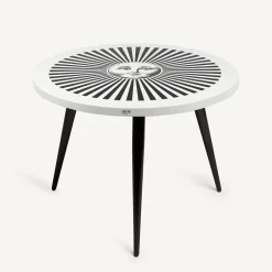 Tables<Fornasetti Table Sole Raggiante White/Black