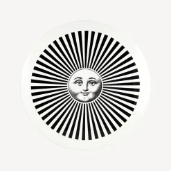 Tables<Fornasetti Table Sole Raggiante White/Black