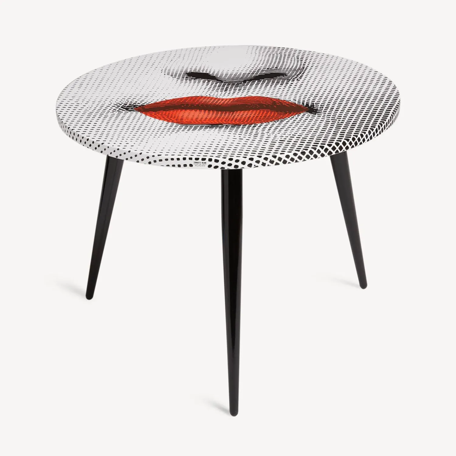 Tables<Fornasetti Table Top Bocca White/Black/Red