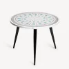 Tables<Fornasetti Table Top Cortile Celeste White/Black/Blue