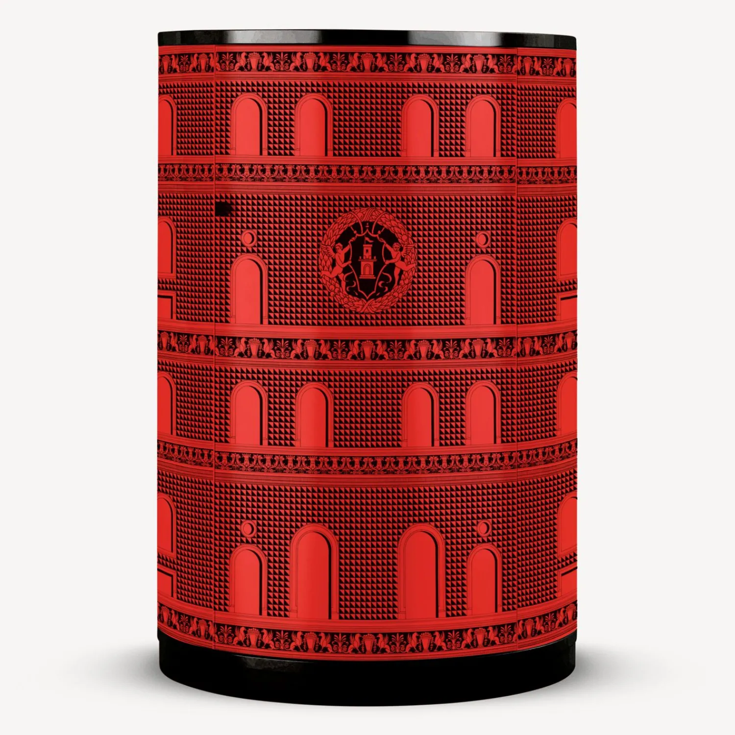 Storage Consoles<Fornasetti Tall Console Facciata Quattrocentesca Red/Black