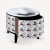 Tables<Fornasetti Tamburo Table Comme Des Forna White/Black/Red