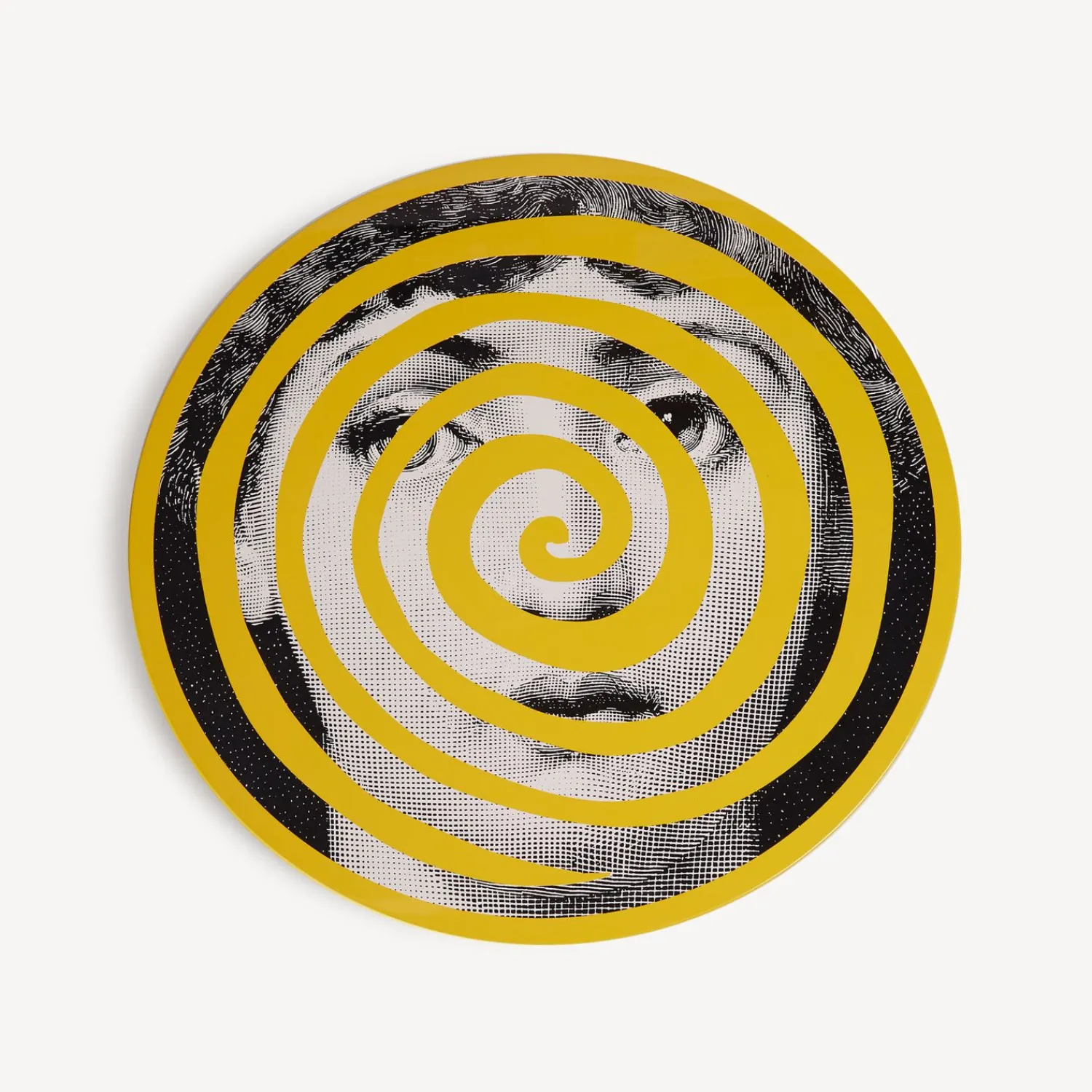 Tables<Fornasetti Tamburo Table Rigalina White/Black/Yellow