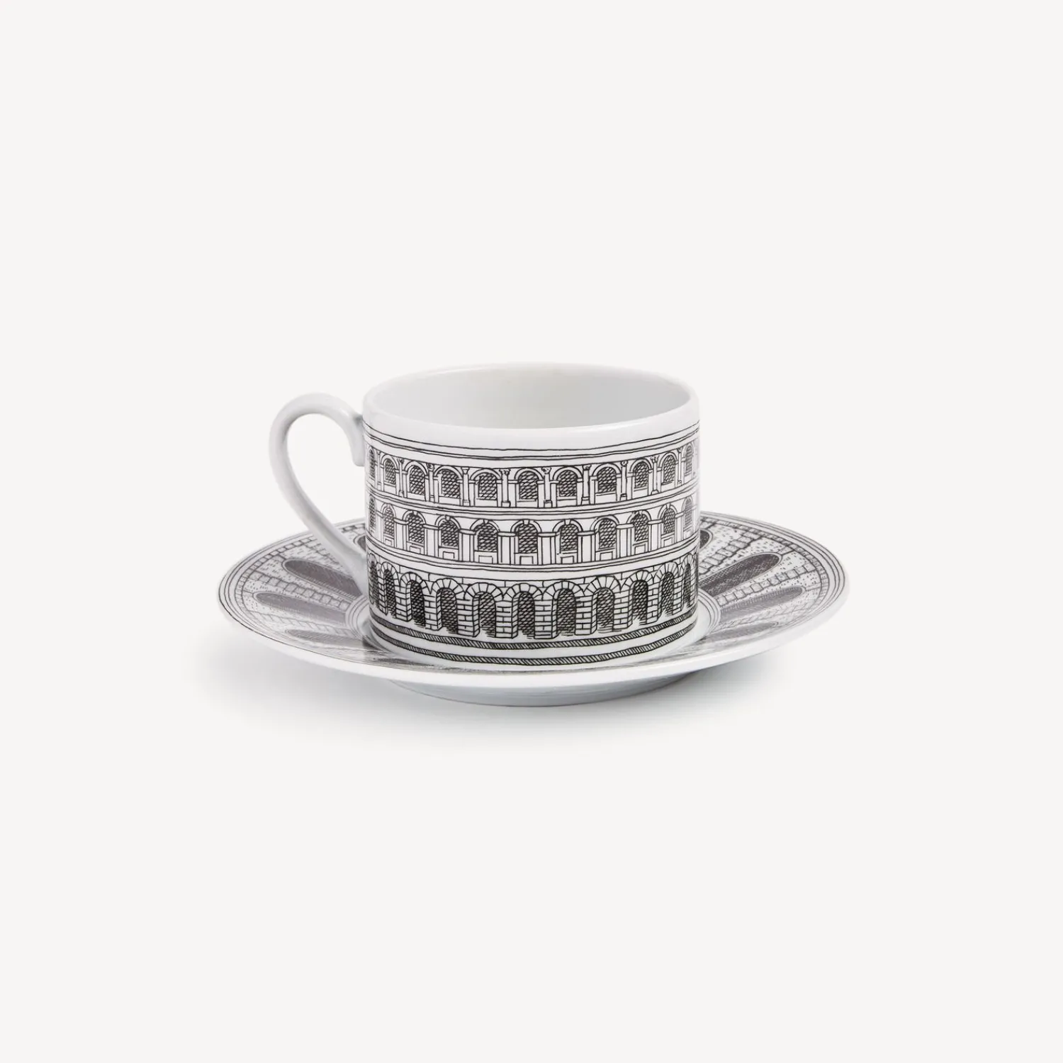 Tea And Coffee Sets<Fornasetti Tea Cup Architettura White/Black