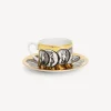 Tea And Coffee Sets<Fornasetti Tea Cup Cammei White/Black/Gold