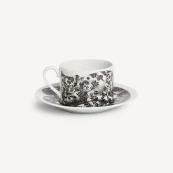 Tea And Coffee Sets<Fornasetti Tea Cup High Fidelity Fiorato White/Black